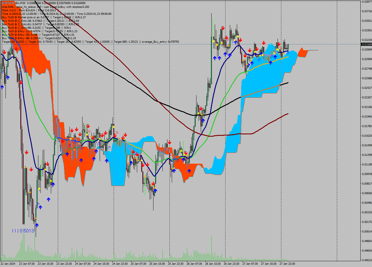 XRPUSDT-Bin M30 Signal