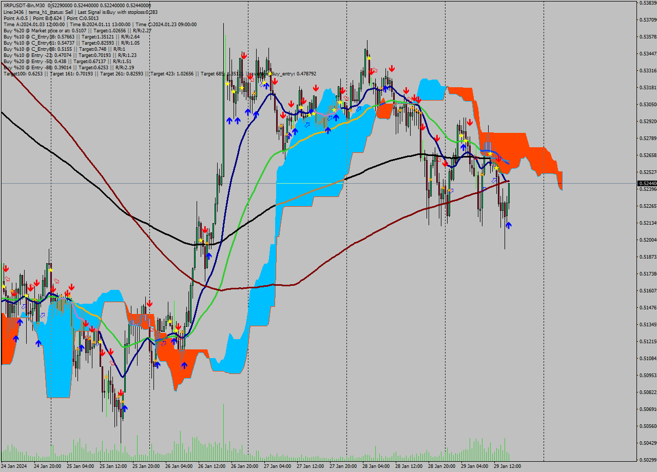 XRPUSDT-Bin M30 Signal