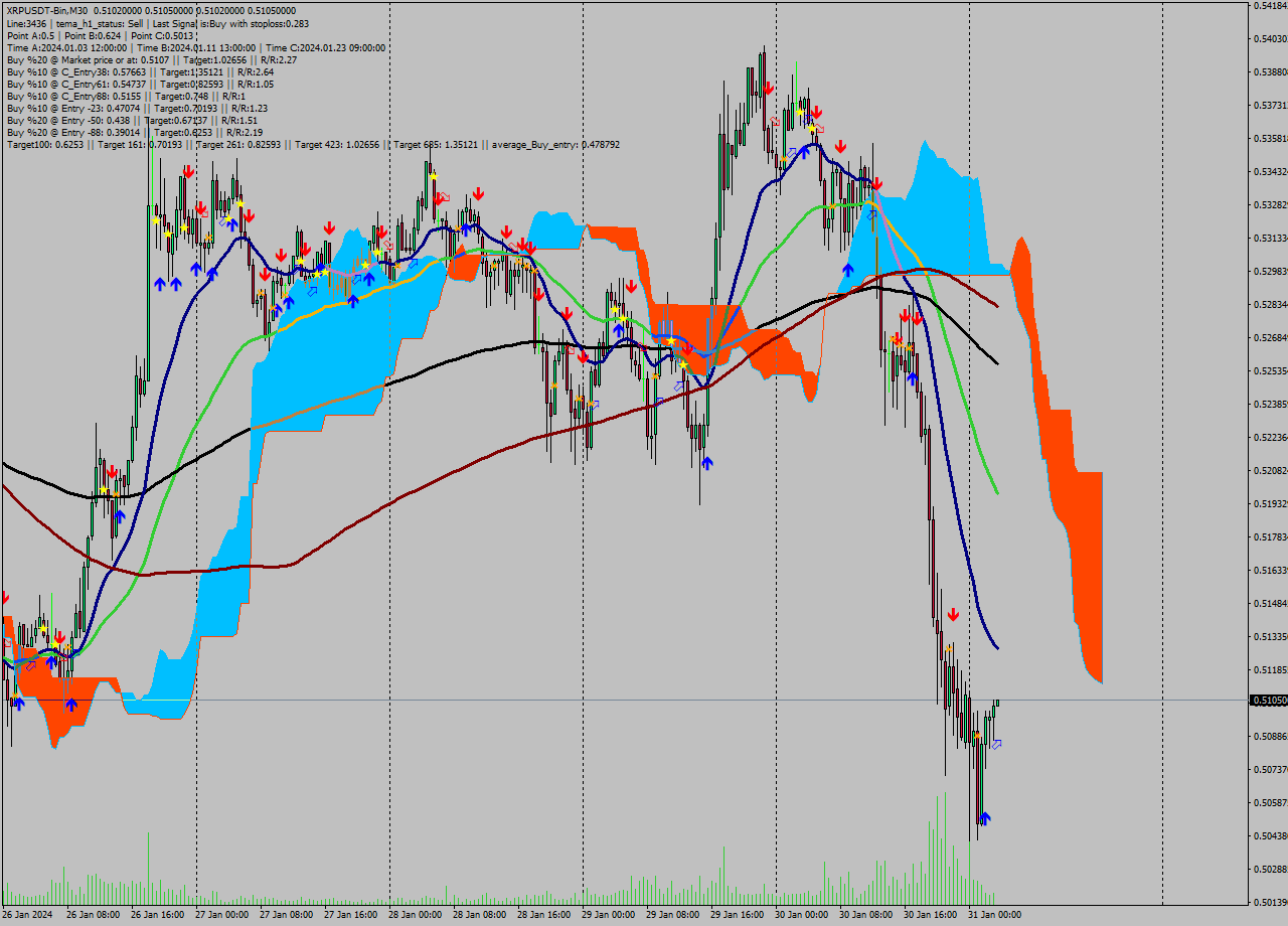 XRPUSDT-Bin M30 Signal