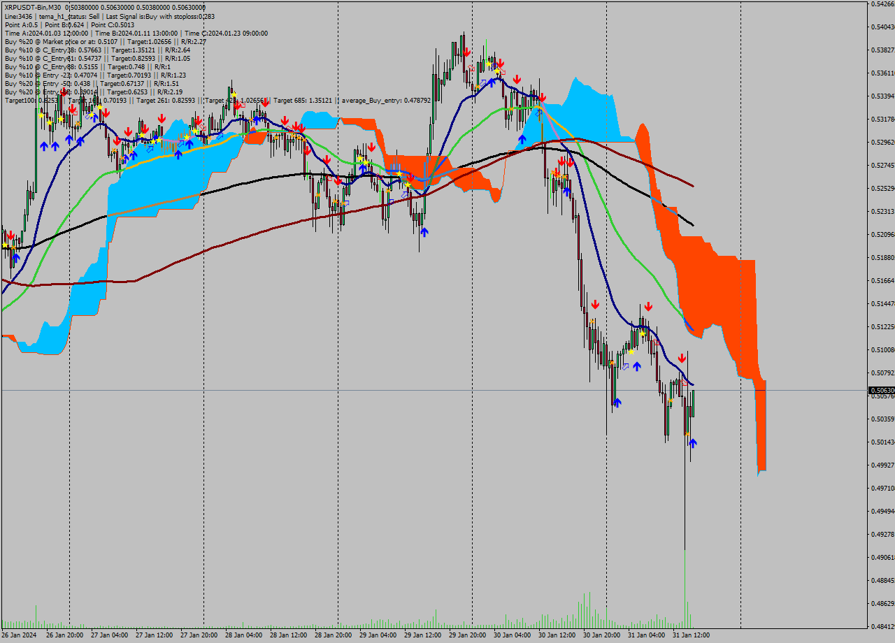XRPUSDT-Bin M30 Signal