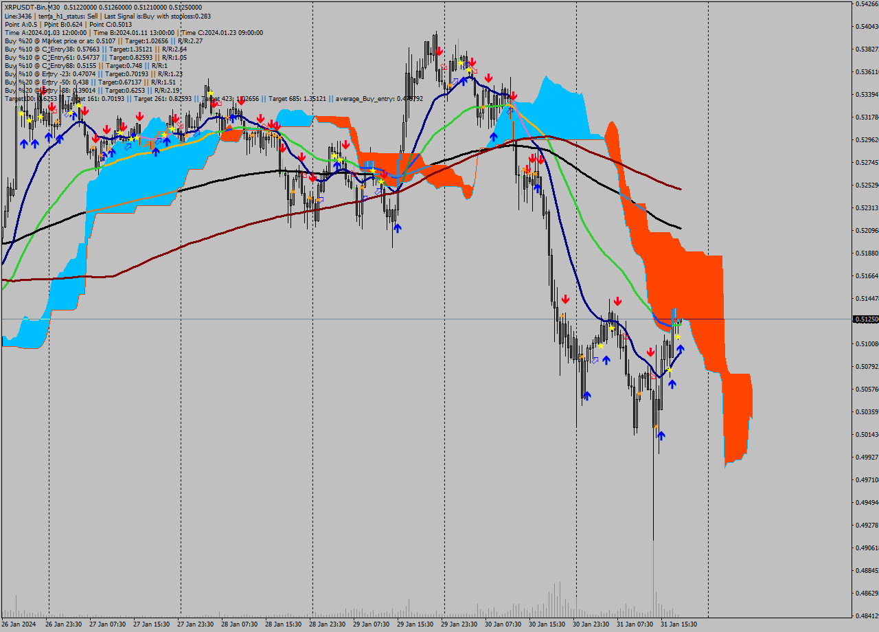 XRPUSDT-Bin M30 Signal