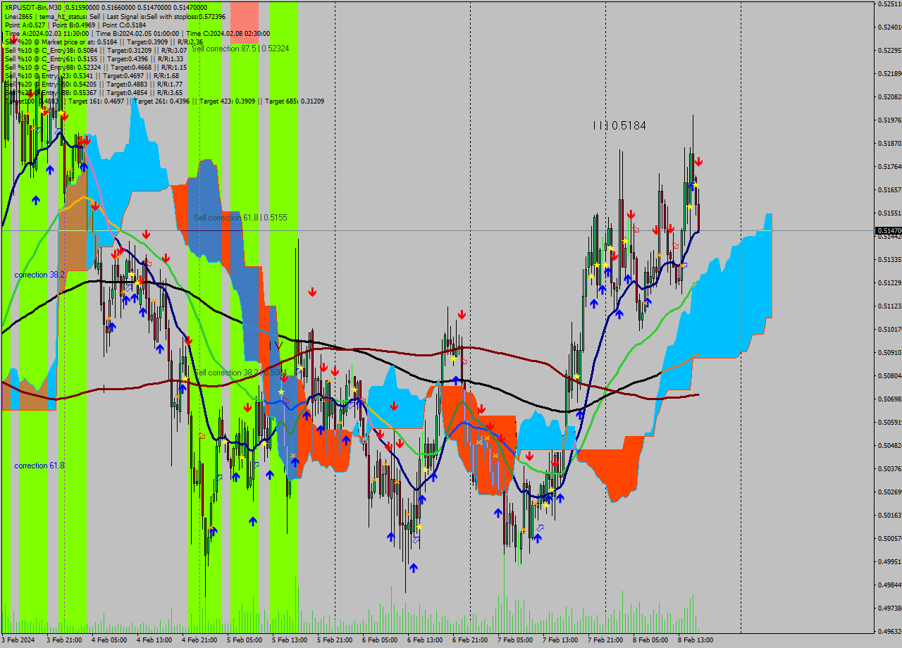 XRPUSDT-Bin M30 Signal