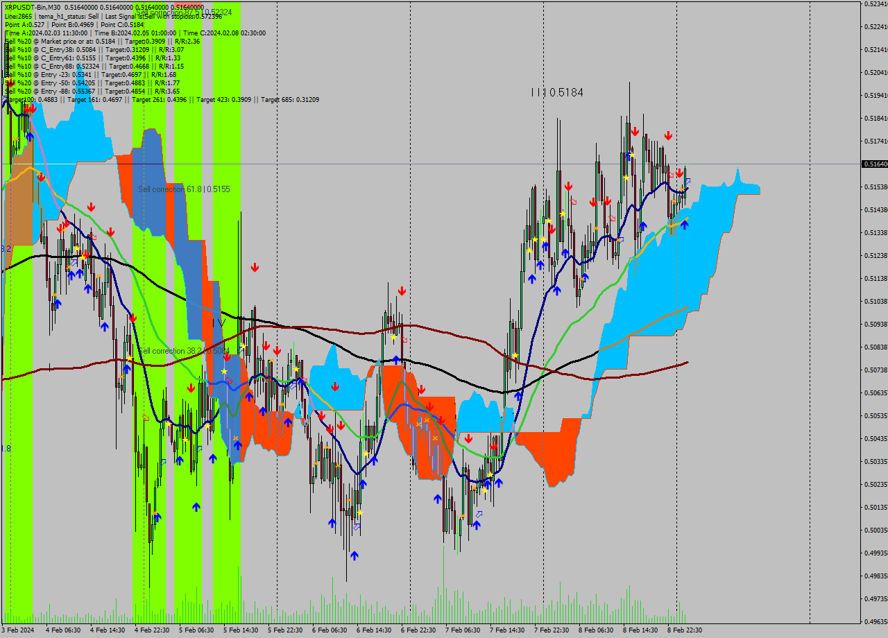 XRPUSDT-Bin M30 Signal